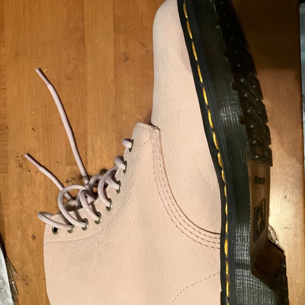 Dr Martens 1460 nubek leather pink boots - Picture 9 of 15